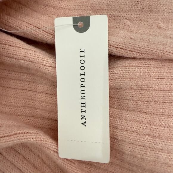NWT Moth by Anthropologie Light Pink Off-the-Shoulder Knit Sweater Women’s M - Picture 4 of 10